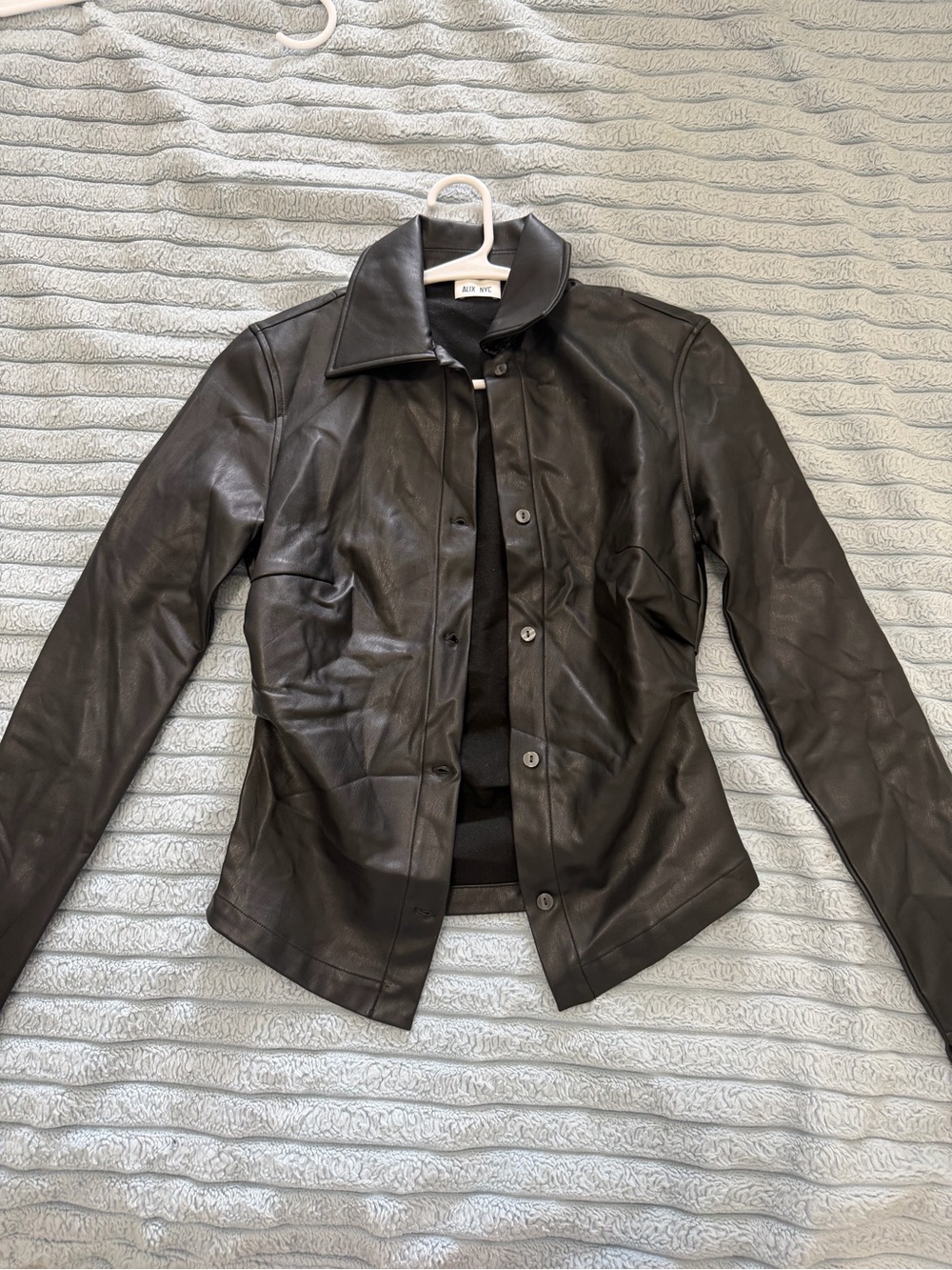 ALIX NYC Black Button-Front Jacket